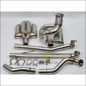 1320 Performance Rear Center Exit Quad Tip Exhaust (Non-Cat) - engine drivetrain